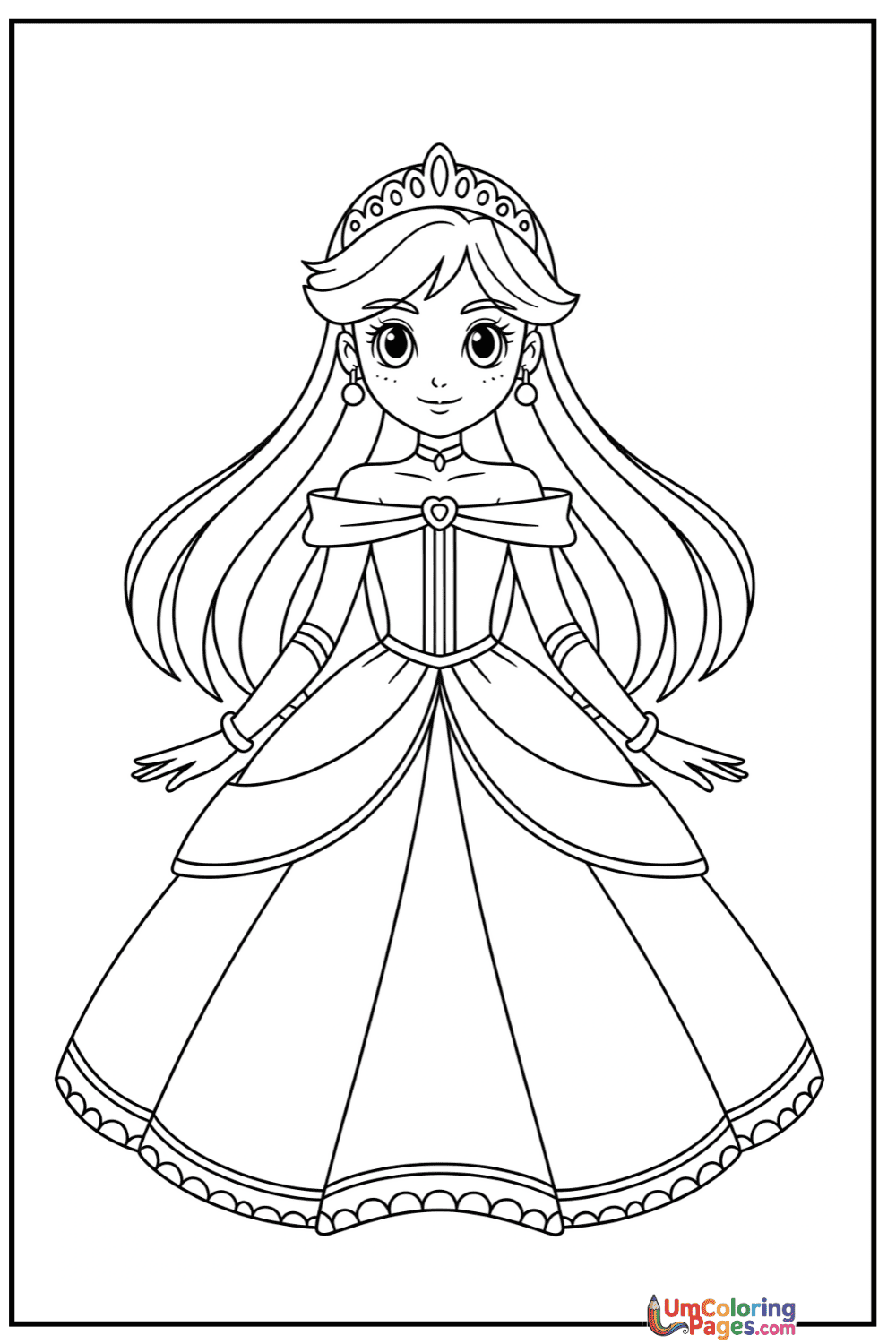 Anime coloring page 6 - free printable PDF