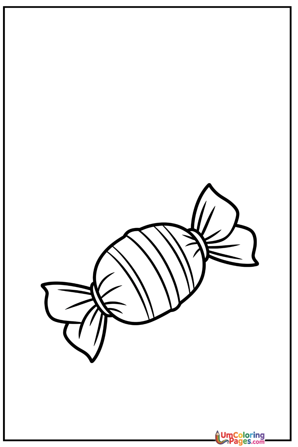 Candy coloring page 2 - free printable PDF