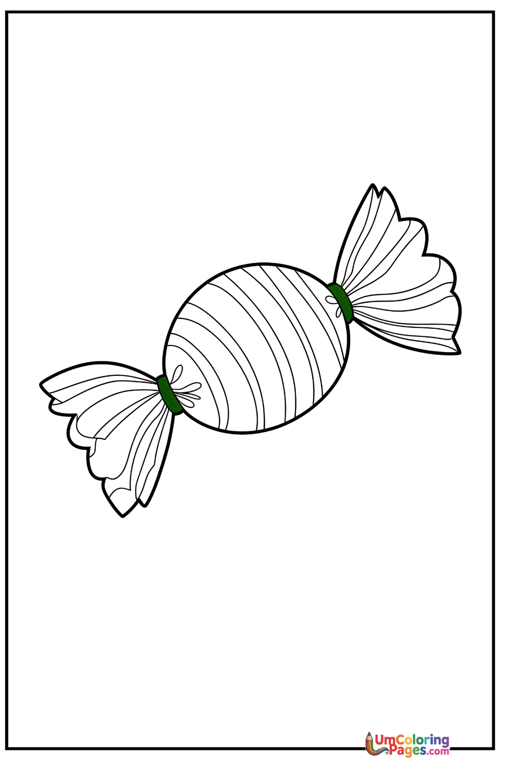 Candy coloring page 3 - free printable PDF