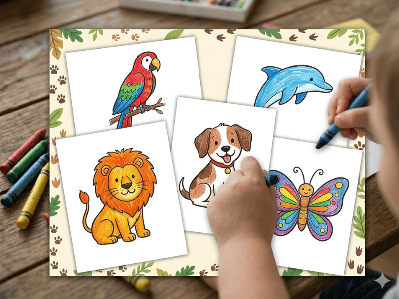 Animals coloring pages