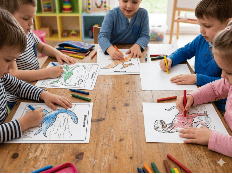 Dinosaurs coloring pages