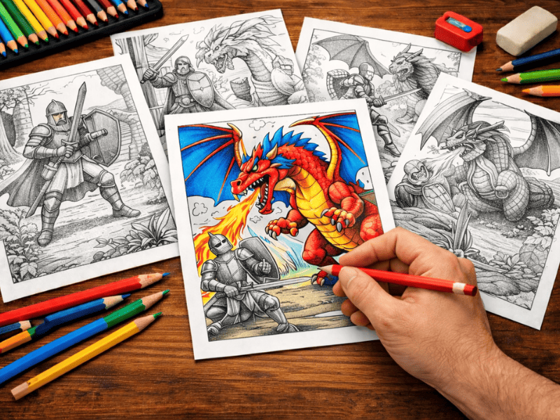 Fantasy & Mythology coloring pages