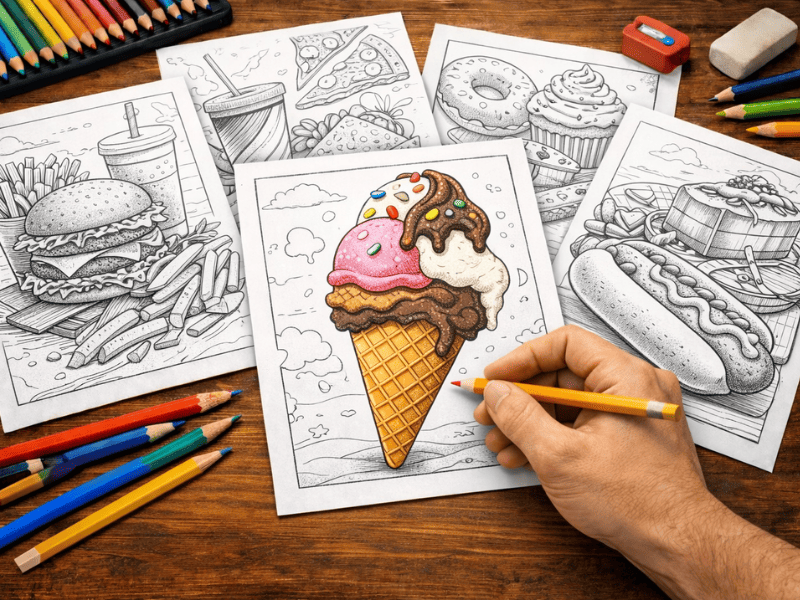 Food & Drinks coloring pages