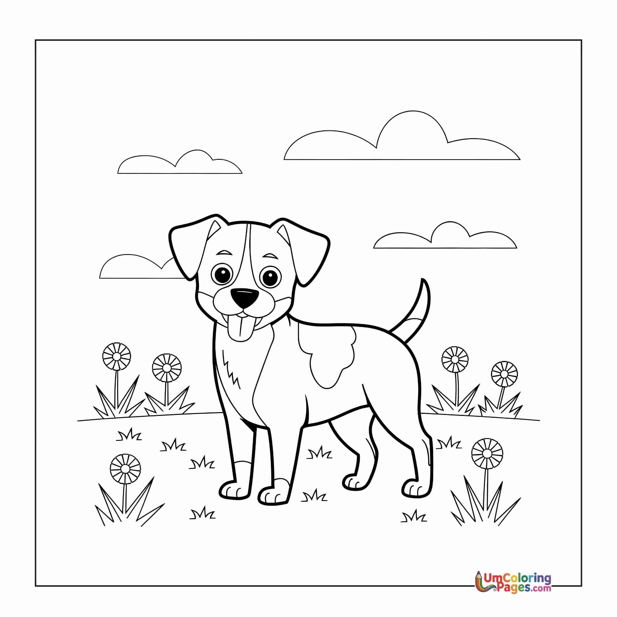 Hund coloring page 8 - Kostenlos Ausdrucken