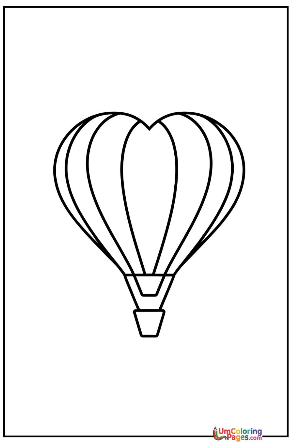 Hot Air Balloon coloring page 8 - free printable PDF