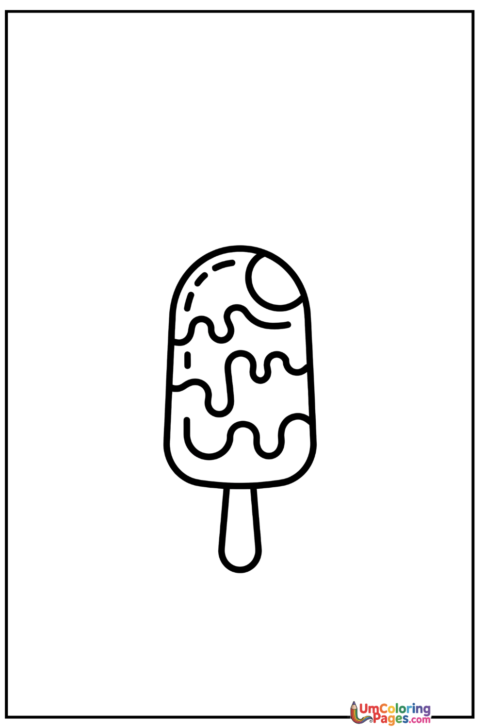 icecream coloring page 5 - free printable PDF