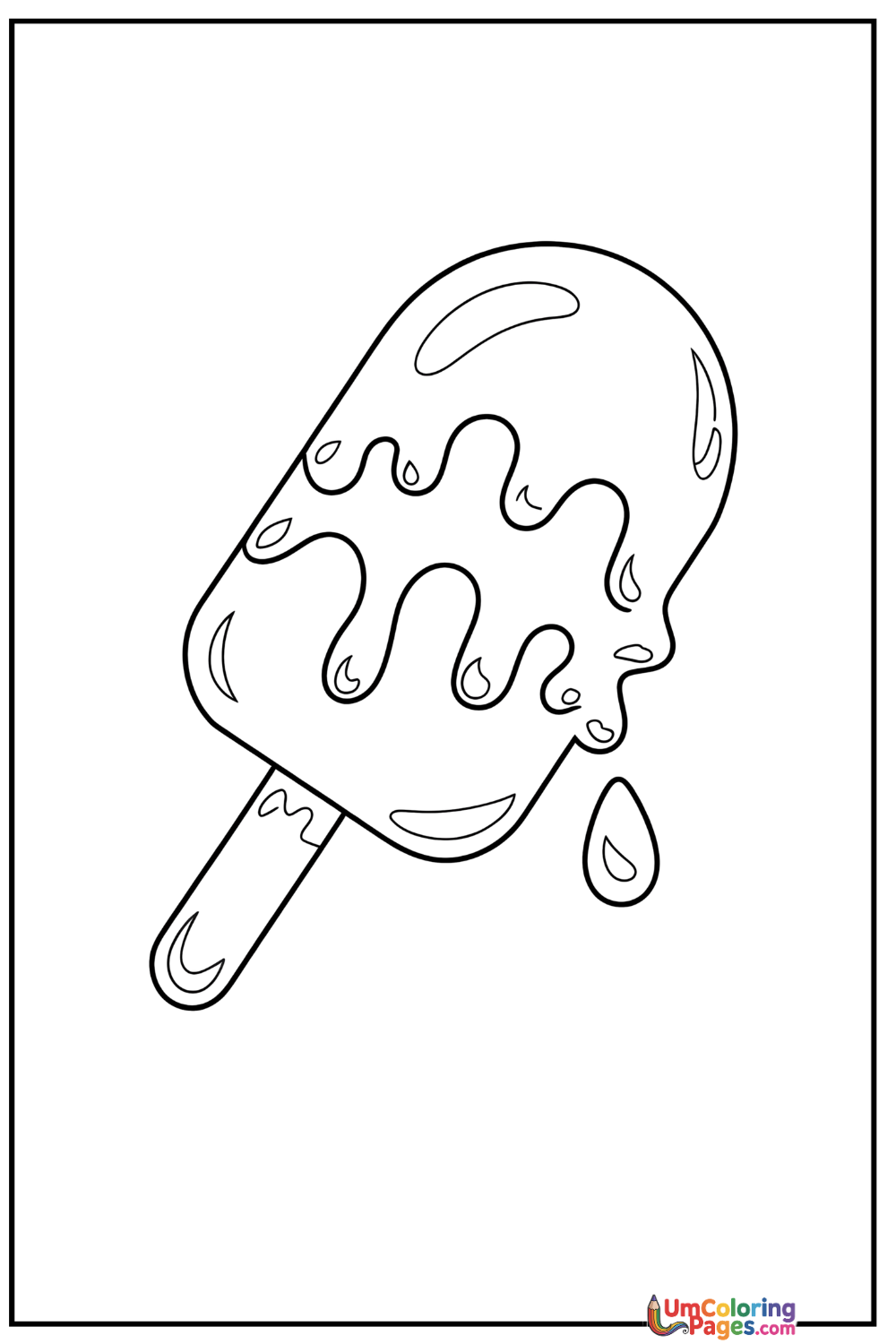 icecream coloring page 6 - free printable PDF