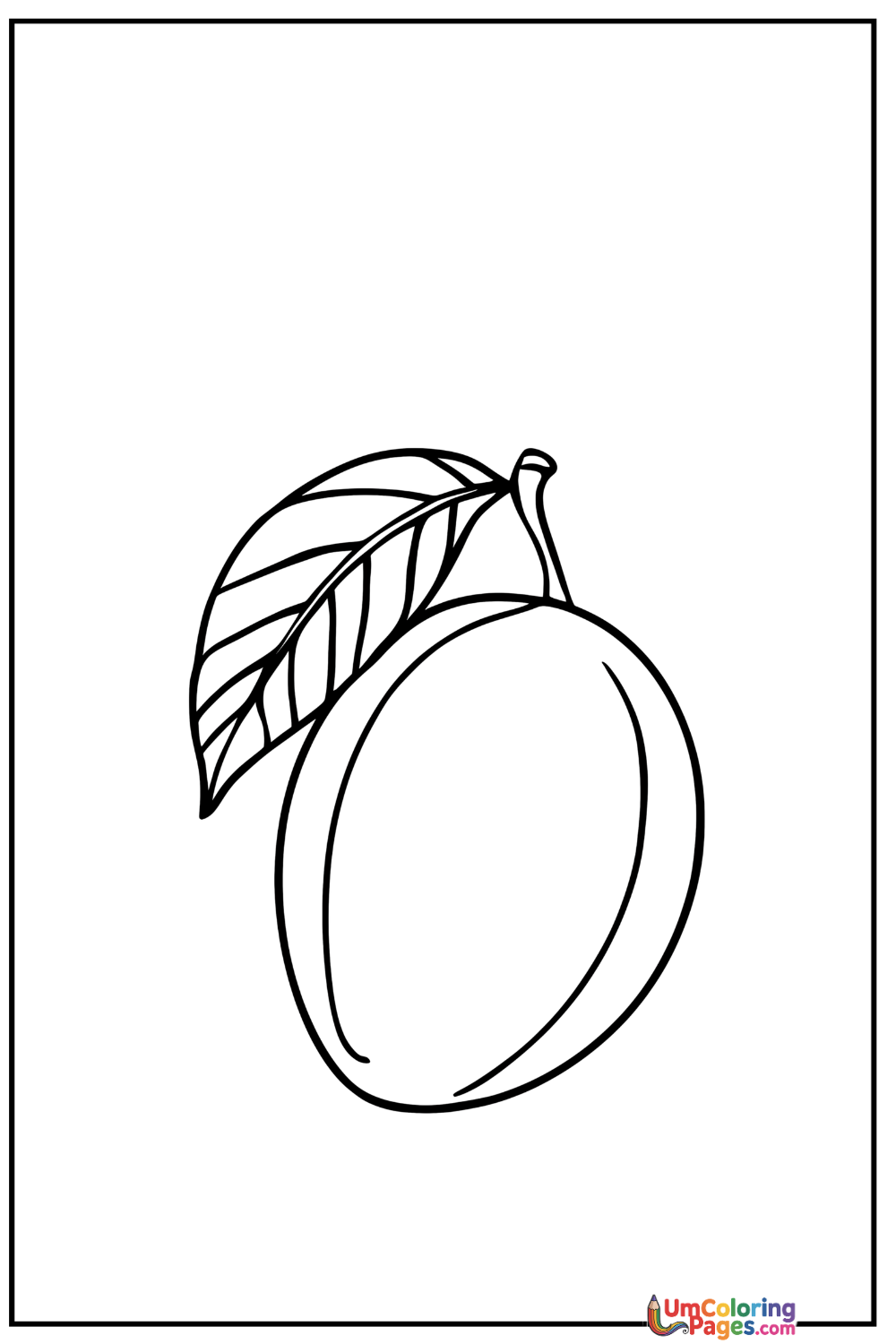 Mango coloring page 3 - free printable PDF