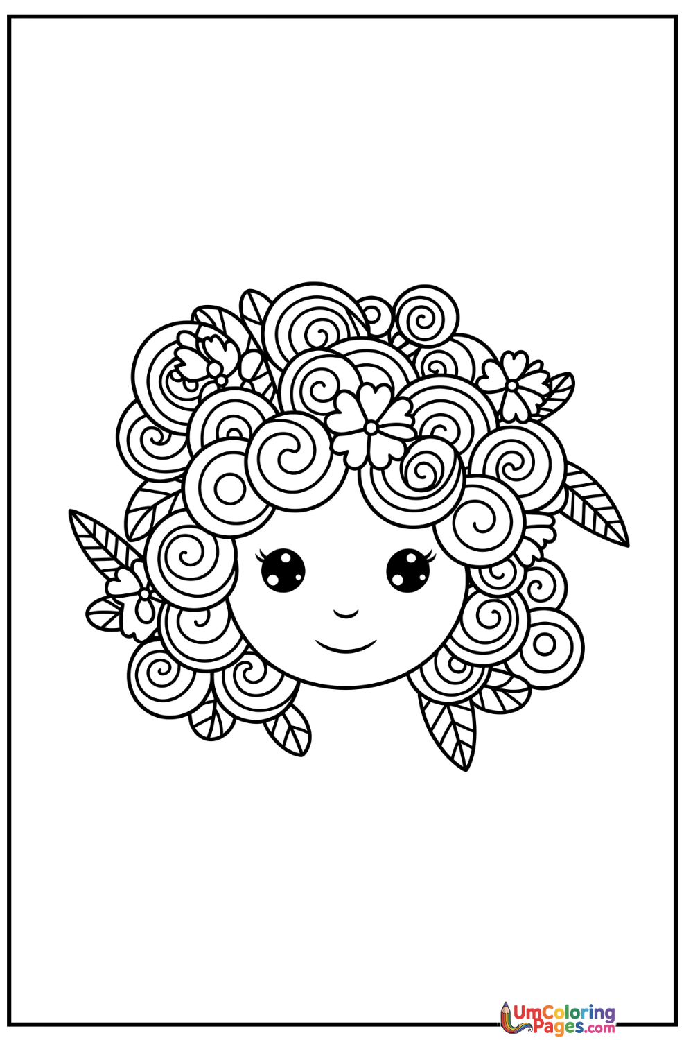 Medusa coloring page - free printable