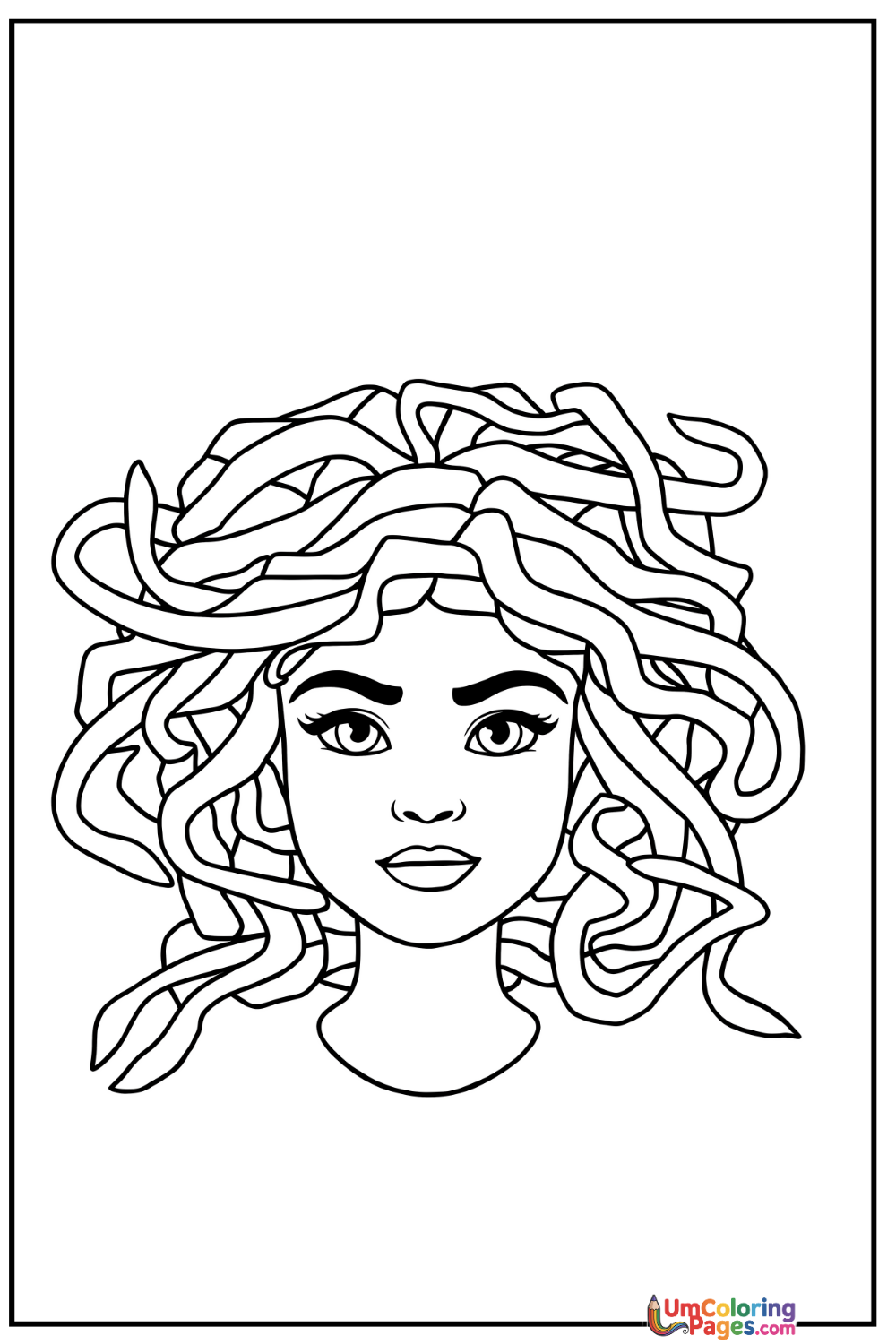 Medusa coloring page 5 - free printable PDF