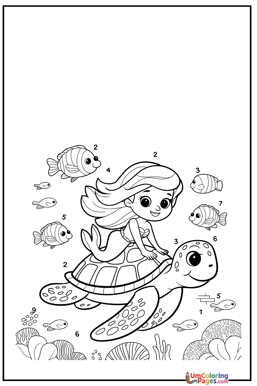 Sirène coloring page 10 - À Imprimer Gratuit