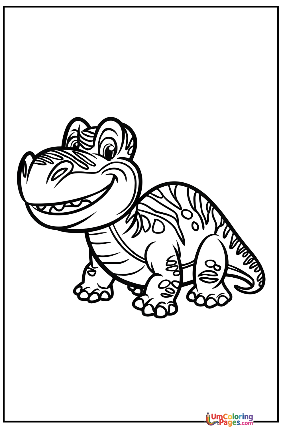Mosasaurus coloring page 4 - free printable PDF