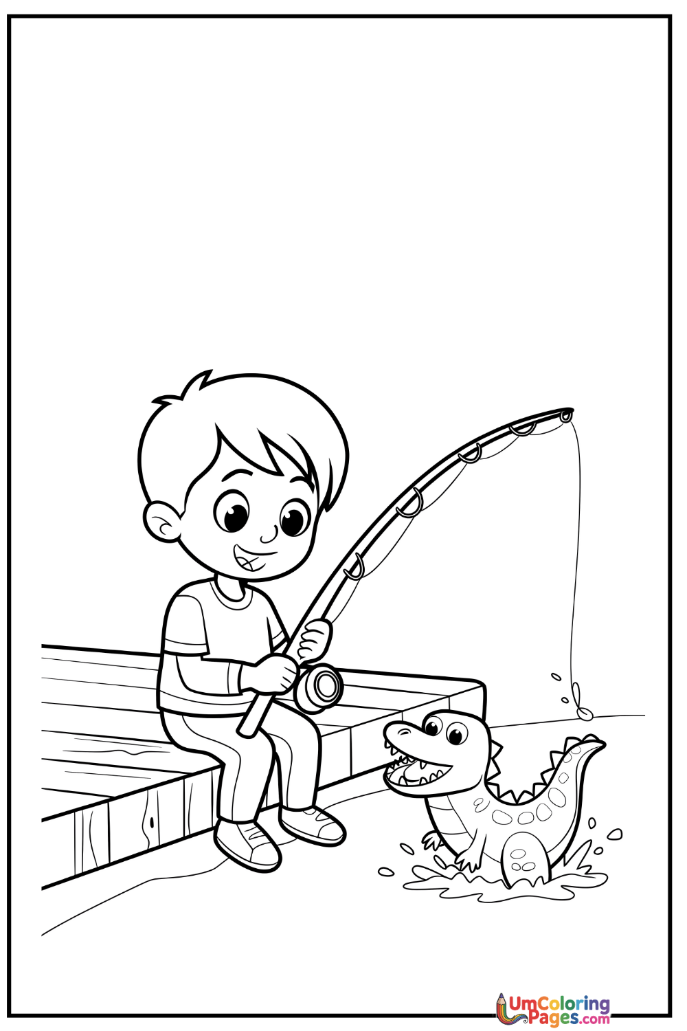 Mosasaurus coloring page 8 - free printable PDF