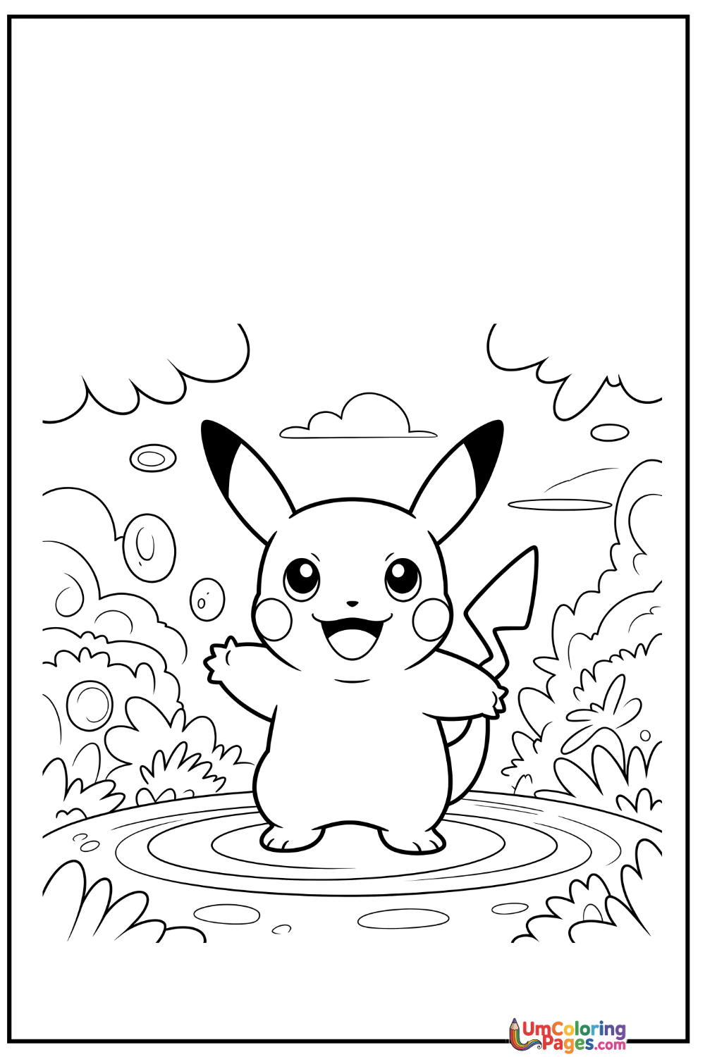 Pokemon coloring page - free printable