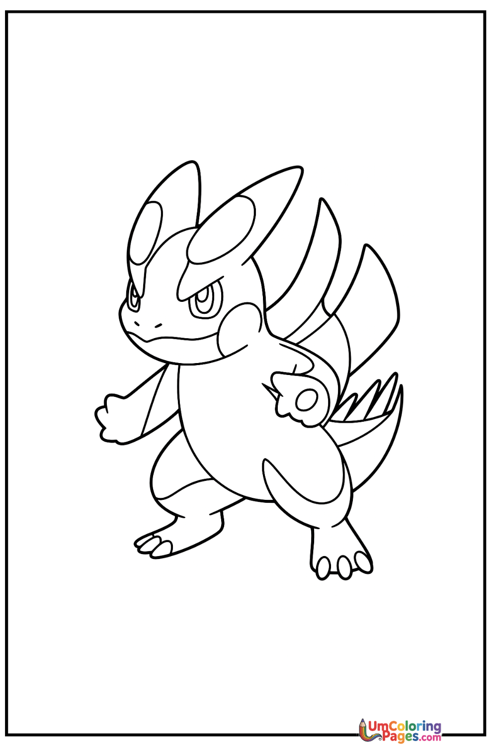 Pokemon coloring page 5 - free printable PDF