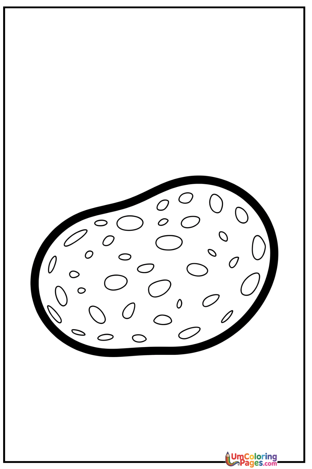 Potato coloring page 4 - free printable PDF