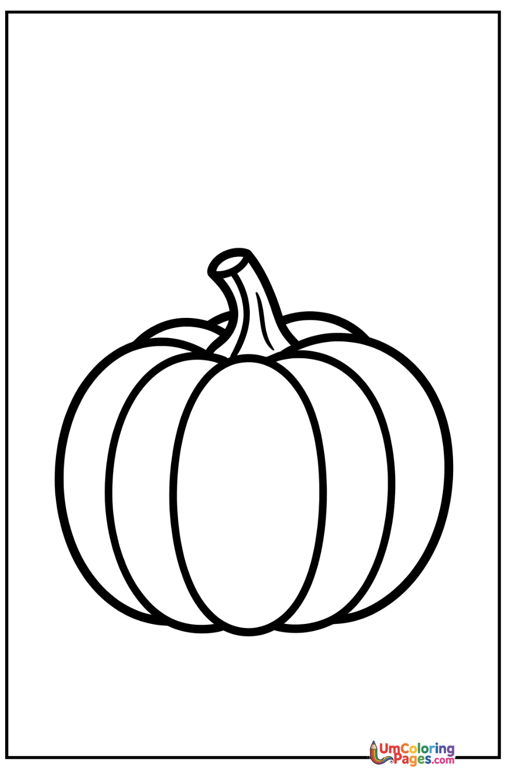 Pumpkin coloring page 4 - free printable PDF
