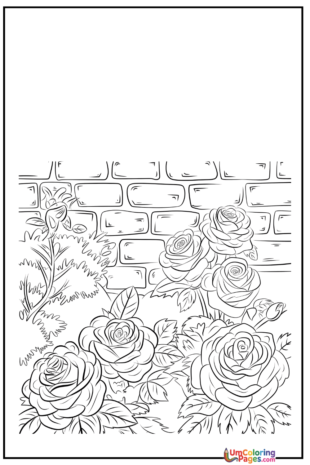 Rose  Garden coloring page 5 - free printable PDF