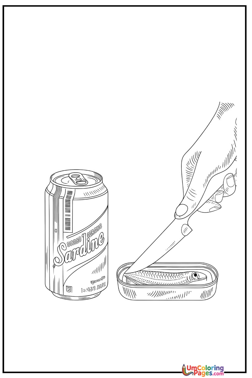 Soda coloring page 4 - free printable PDF
